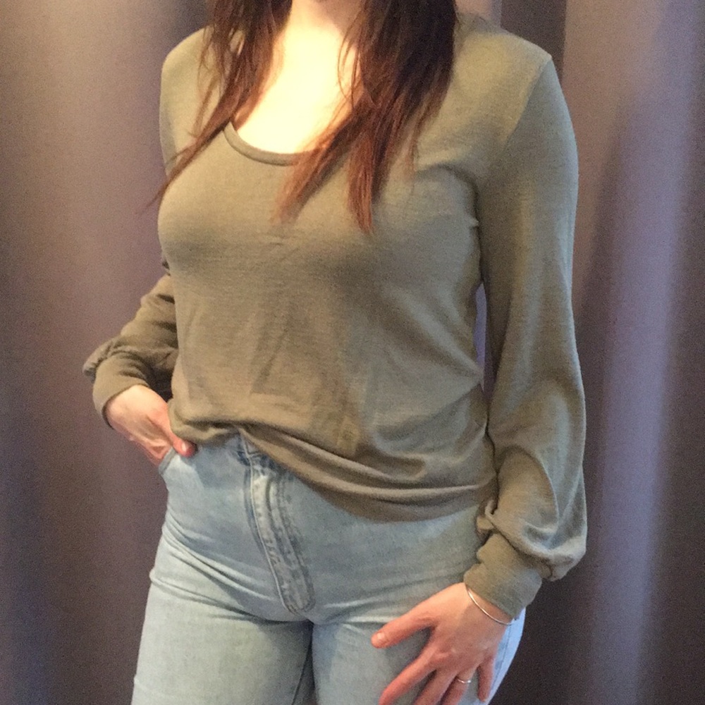 GAP Softspun L/S Scoop Neck